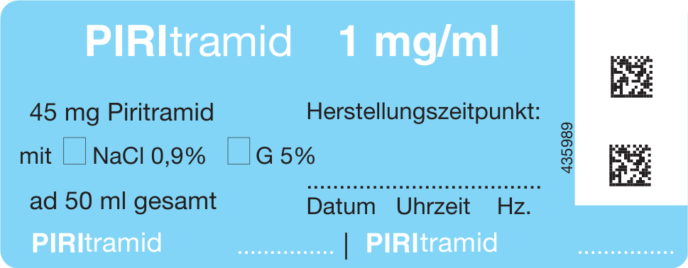 Produkte für Patientensicherheit: Spritzenetiketten 13 x 35 mm
